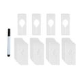 thumbnail image 2 of 28x Séparateurs de Garde-Robe Adultes Lessive Vêtements Taille Support de Garde-Robe Séparateurs Cintres Blanc, 2 of 8