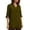 Army Green, variant on Horkkom Long Sleeve Shirts for Women V Neck Tunic Button Down Shirts Casual Loose Solid Color Work Dress Shirts L