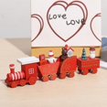 thumbnail image 4 of CHAO Mini Tren De Madera, Decoraciones De Trenes De Navidad, Decoración De Navidad, Decoraciones De Navidad De Caravana En Miniatura, Mini Figura Decoración De Interiores Del Hogar, 4 of 4