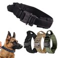 thumbnail image 5 of Collar táctico para perros, collares militares de nailon para mascotas, hebilla de metal resistente, entrenamiento ajustable, negro XL (53-63 cm), 5 of 5