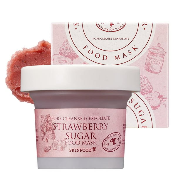 Mascarilla alimentaria con azúcar y fresa 4,23 oz (120 g) Skinfood