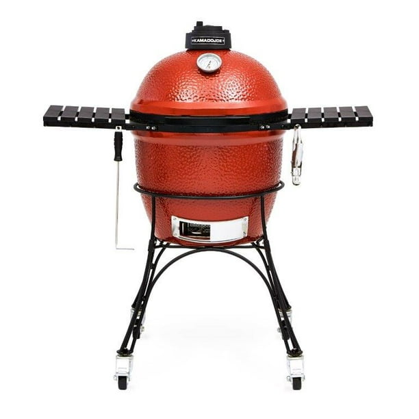 Kamado Joe Classic I 18 inch Charcoal Grill in Blaze Red