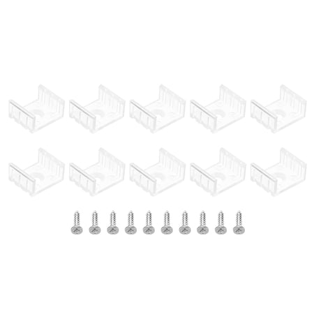Uxcell LED Strip Light Clips, 50 Pack Mounting Bracket Fixing Clip ...