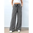 thumbnail image 4 of Pants Elastic Waist Palazzo Pants for Women Casual Lounge Wide Leg Pants, 4 of 9
