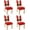 White, variant on Christmas Chair Covers Set of 6 Funny Dining Protector Stretch Slipcovers Removable Washable Back Chair Covers Christma Home Decor Gifts