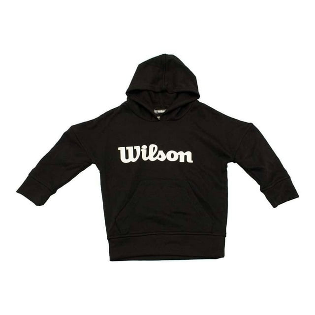 Sudadera Wilson para Niño con Capucha y Bolsillo Enfrente Negro Talla 10