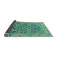 thumbnail image 2 of Ahgly Company Indoor Round Abstract Light Blue Modern Area Rugs, 6' Round, 2 of 4