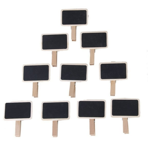 STRANDCHIC Mini Chalkboard Clips for Notes and Papers, , Reusable Small Signs for Home and Office