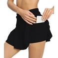 thumbnail image 2 of Upgraded Women's High Waisted Tennis Skirt Golf Active Sport Running Skorts Skirts Ball Pockets,Pleated Tennis Skirt-Flowy Athletic Golf Skorts Activewear Running Workout Sports Skirt,, 2 of 9