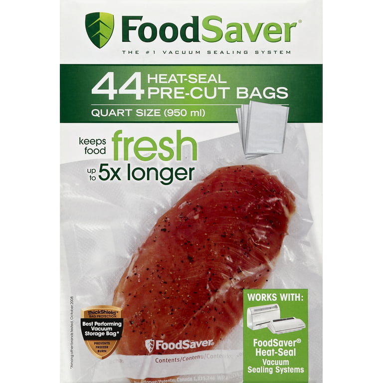 Tilia Foodsaver Vacuum Sealer Quart Size Bags, 44pk