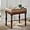 Yellowish Brown, variant on Solid Wood Vanity Bench Stool with Upholstered, Mid-Century Piano Bench with Carved Legs, Makeup Dressing Stools with Button Seat, No-Tools Assembly,18.5" L x 14.2”W x 19.1" H Brown FD-1533-BN