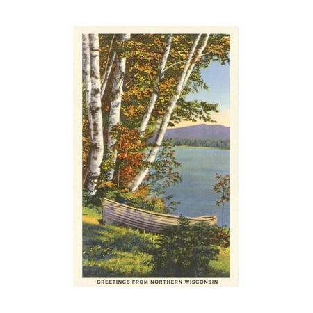Greetings from Northern Wisconsin Print Wall Art (Best Waterfalls In Northern Wisconsin)