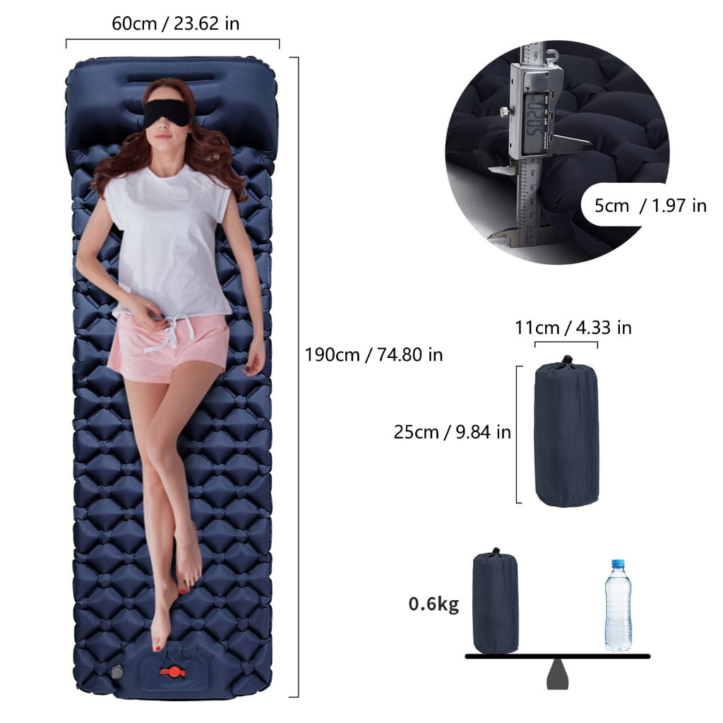 Durability Outdoor Air Beds With Comfortable Pad Inflatable Mattress Light Weight Portables Car Tent