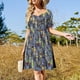 thumbnail image 4 of Vestido de verano de manga corta para ciclistas sobre asfalto, estilo coreano, para mujer, para embarazadas, para fiesta de graduación., 4 of 7