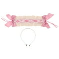 thumbnail image 1 of UPGRATOR 1Ud De Encaje Lolita Rosa Para Cosplay Y Con, 1 of 6