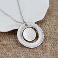 thumbnail image 3 of Wanderlust handstampe Jewelry Travelers Necklace Wanderlust Not All Who Wander Are Lost Inspirational Jewelry compass, 3 of 5