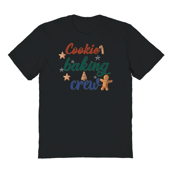 Haywood & Main Cooking Baking Crew Graphic Black Men's Cotton T-Shirt