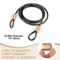 thumbnail image 4 of Uxcell Wire Rope Stop Sleeve, Copper Crimping Loops Sleeve Oval Crimp Ferrules for Wire Rope and Cable Ferrules 1/4"(6mm), 4 of 7
