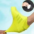 thumbnail image 4 of 1 Pair Waterproof Silicone Shoes Cover Unisex Shoes Protector Rain Boot Reusable Gray, 4 of 8