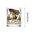 thumbnail image 3 of Creatine Patriotic 250th Anniversary Whiskey Glass Perfect For Independence Day, 3 of 6