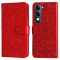 thumbnail image 4 of Funda tipo cartera GANGXUN para Vivo Y04 , diseño girasol, cuero PU, soporte, cierre magnético, tarjetero, 4 of 5