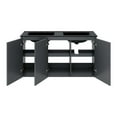 thumbnail image 6 of Modway Bryn 48" Modern Wood/Ceramic Double Sink Bathroom Vanity in Gray/Black, 6 of 8
