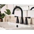 thumbnail image 3 of Moen Banbury Matte Black Widespread Bathroom Sink Faucet 8 - 16 in., 3 of 6