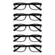 thumbnail image 2 of Paquete De 5 Lentes 1 Dioptría Magma Life Para Computadora Y Lectura Con Tecnología Blue Light, Modernos Armazones En Color Negro, Gafas Para Hombre Y Mujer, 2 of 8