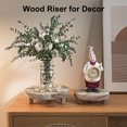 thumbnail image 2 of 3 Pcs Wood Plant Stand Indoor Outdoor, Round Wood Riser for Decor 6/8/10" Wooden Stool Display Stand Flower Pot Holder Small Planter Tray Modern Potter Decorative for Desktop Counter Room, 2 of 7