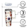 thumbnail image 3 of Halloween Tumbler 30 oz with Handle and Straw Witch Haunted Ghost Tumbler Halloween Party Gifts Insulated Travel Mug, 3 of 5