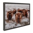 thumbnail image 1 of Hometrends Sylvania Highland Cows Framed Canvas Wall Art, 1 of 4