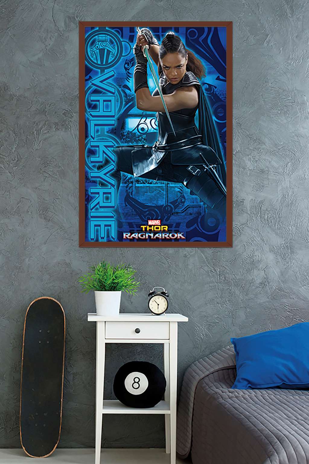 Marvel Cinematic Universe - Thor - Ragnarök - Valkyrie Wall Poster, 22.375" x 34", Framed