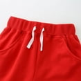 thumbnail image 6 of Ougyinr Toddler Kids Shorts for BoysBaby Solid Cotton Comfort Soft Baby Sport Jogger Shorts 2-7T Boys Girls Summer Casual Pants 1Pcs, 6 of 9