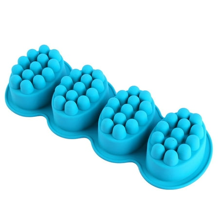 

Lovely Chocolate Molds Shape Silicone Dessert Christmas Cake Decorating(1pcs blue)