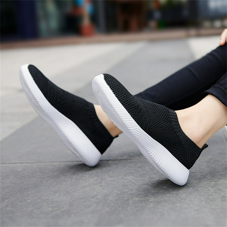 Eashery Sport Shoes for Women Cushion Casual Womens Shoes Dressy Casual  White 41