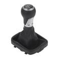 thumbnail image 1 of Pomo de cambio de marchas Unique Bargains con cubierta de 6 velocidades para Audi A3 8P 03-13 en cuero sintético negro mate, 1 of 6
