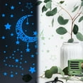 thumbnail image 3 of Coofit Ceiling Art Stickers Adhesive DIY Moon Stars Dot Luminous Stickers Wall Decal, 3 of 8