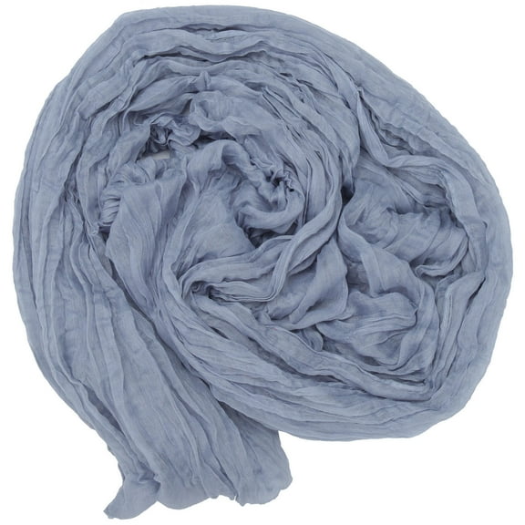 Raindrops  Crumpled Table Runner Faded Dinner Wedding Decoration Banquet Blue