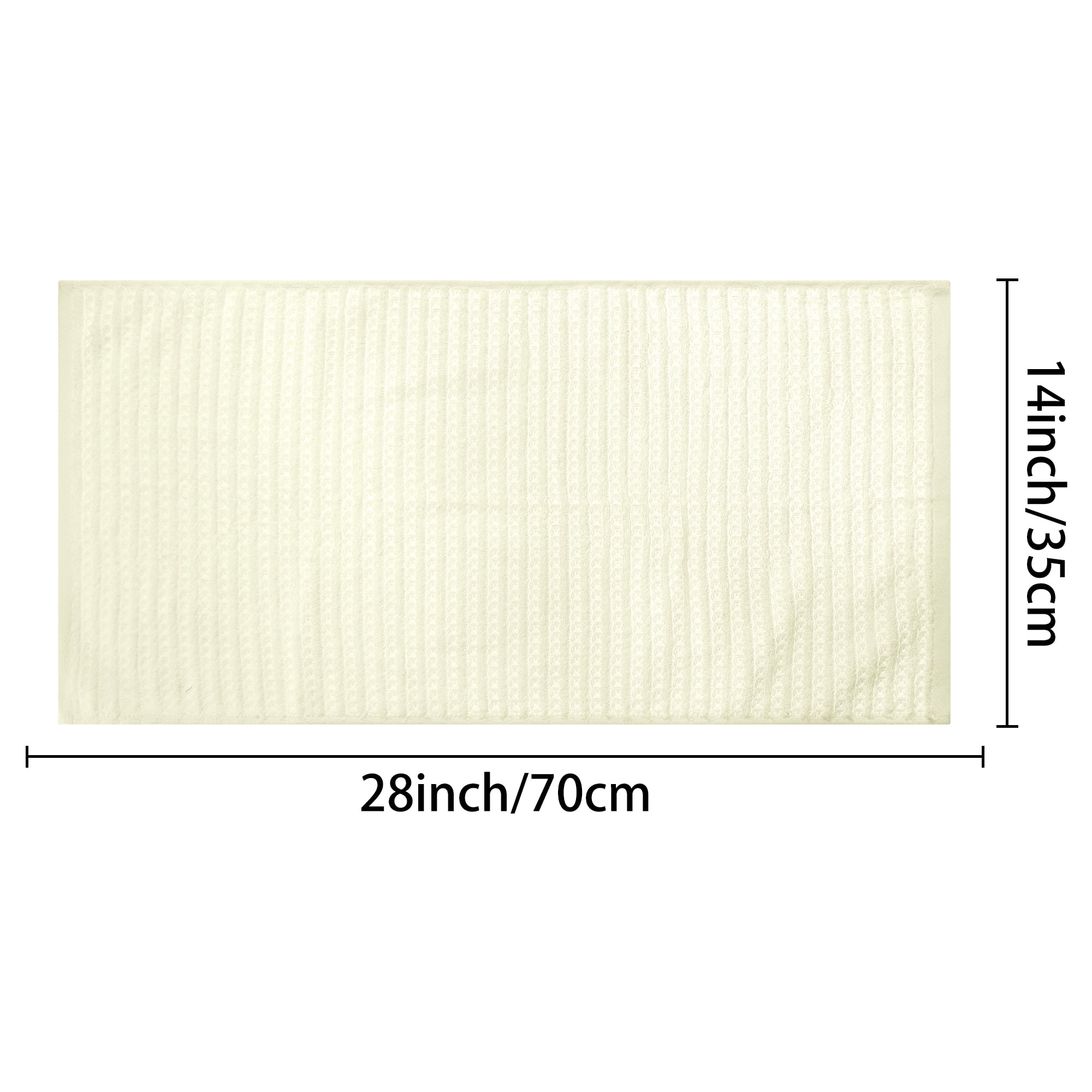Unique Bargains Hand Towels 14" x 28" Soft Absorbent Towel Sets for Bathroom Hotel Kitchen White 4pk