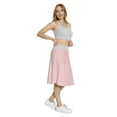 thumbnail image 4 of Women's Hearts Romantic Polka Dots Pattern A-line Printed Skirt Casual Wear, M, Beige Pink Pale Grey, by Ambesonne, 4 of 6