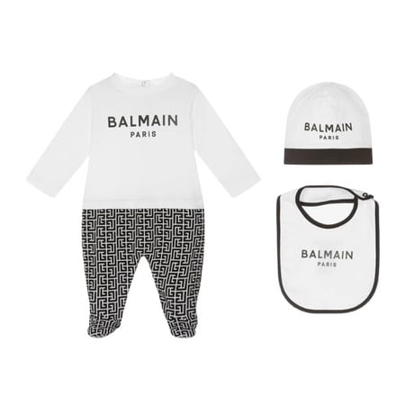 Balmain Kids Cotton Babygrow Set Size 12M