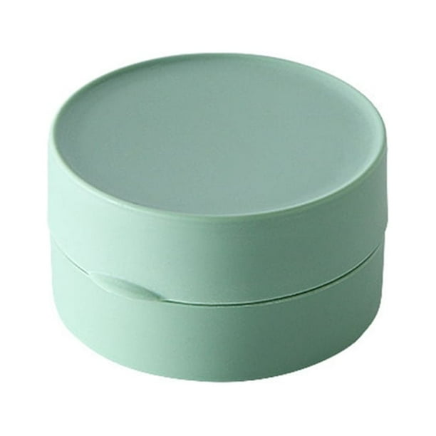 Bewildely Caja de almacenamiento para baño, Color sólido, redonda, a prueba de polvo, a prueba de fugas, para el hogar, estuche protector de viaje, Cocina y Comedor Verde Bewildely HA067311-04