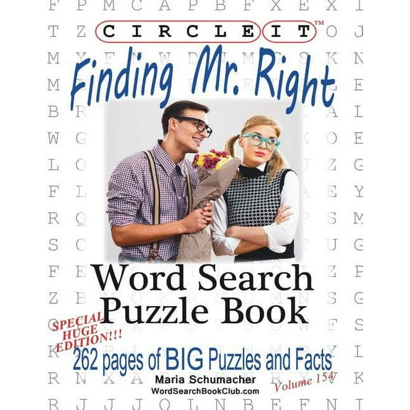 Circle It, Finding Mr. Right, Large Print, Word Search, Puzzle Book, (Paperback)