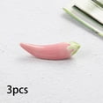 thumbnail image 6 of Fiocias 3 Pieces Fork Holder Rack Cute Chili Ceramic Chopstick Holder Chopsticks Utensil Pink, 6 of 9