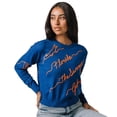 thumbnail image 2 of Women's Royal Florida Gators Love Note Embroidered Pullover Sweater, 2 of 5