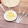 thumbnail image 1 of Bdfzl 20 Stainless Steel Fruit Forks Fruit Sign Fruit Small Fork Two Tooth Snack Fork, 1 of 8