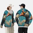 thumbnail image 5 of Picia Blue Watercolor Duck Women's Men's UPF 50+ Sun Protection Hoodie Shirt Long Sleeve SPF Fishing Outdoor UV Hiking Lightweight Shirts-Medium, 5 of 9