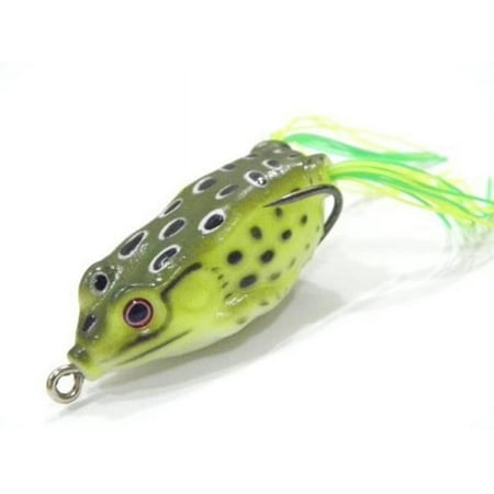 5pcs Frog Lure Ray Frog Topwater Fishing Crankbait Lures/Artificial Soft Bait Soft Tube Bait Especially for Bass Snakehead Freshwater Soft Bai Musky Tackle Box Spitted Weedless Bas