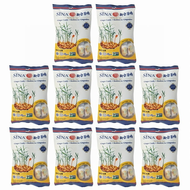 10 Bags of SINA Ginger Candy, the Original Ting Ting Jahe since 1935, 4