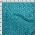 thumbnail image 4 of oneOone Silk Tabby Turquoise Green Fabric Bird Craft Projects Decor Fabric Printed By The Yard 42 Inch Wide, 4 of 5